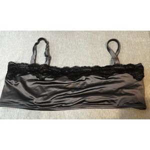 NEW SKIMS Lace Swim Bandeau Bikini Top Size 3X- BT-BAN-4830 Gunmetal